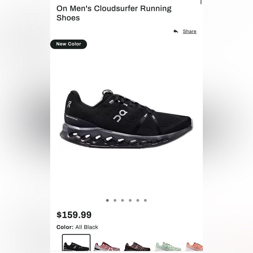 Mens size 10 On cloudsurfer